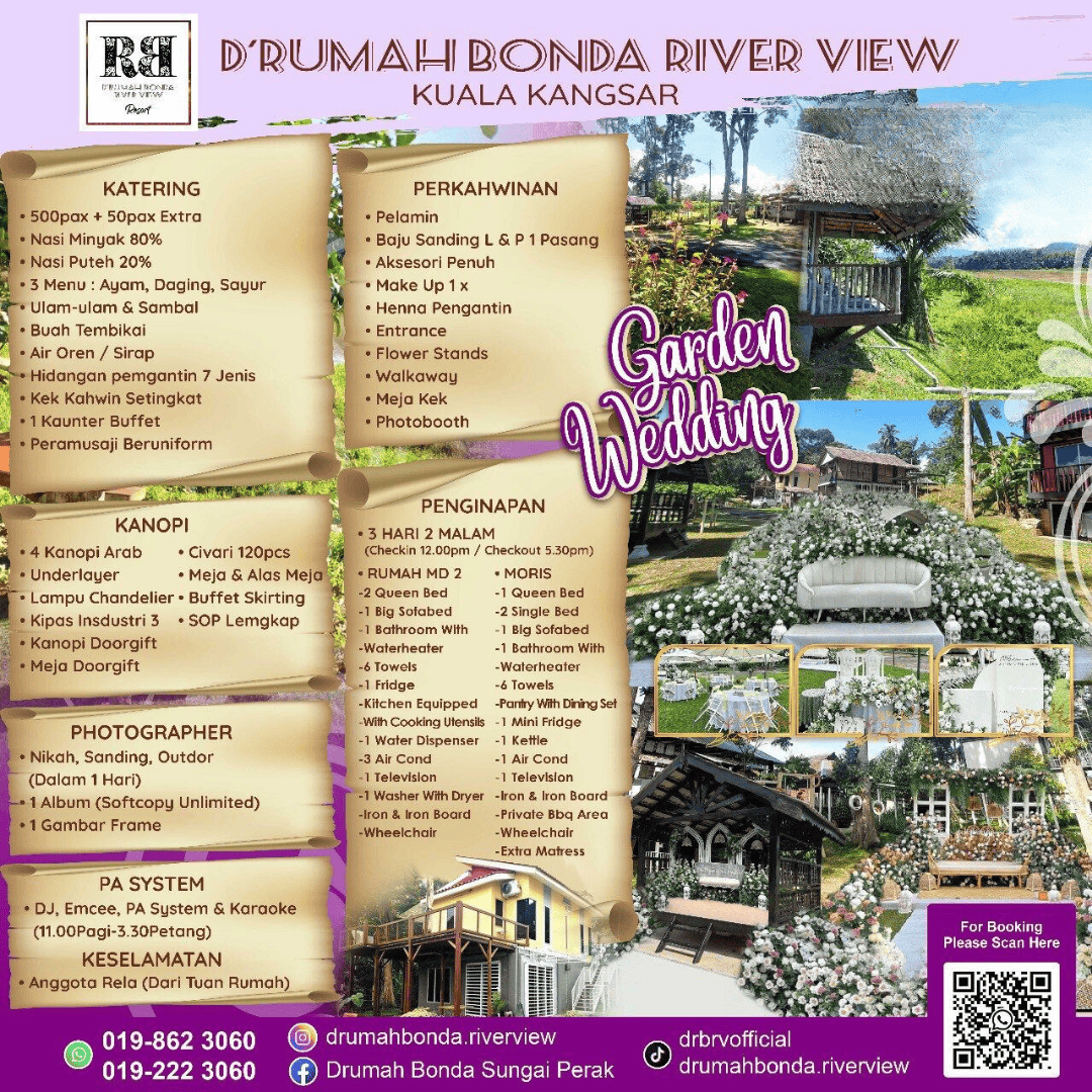 Pakej Wedding Homestay Kuala kangsar Perak