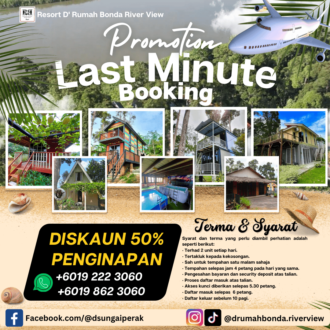 Promosi Diskaun Chalet Kuala Kangsar perak